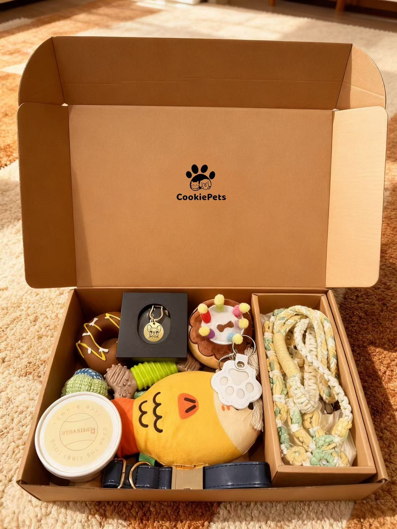 Dog Customized Name Tag and Toys Package