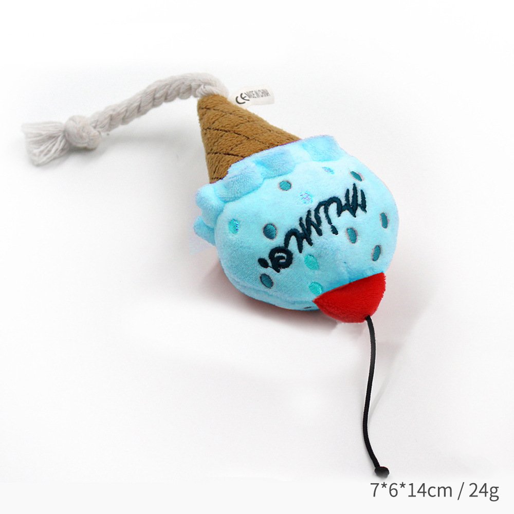 Food Series Chewable Plush Dog Toy